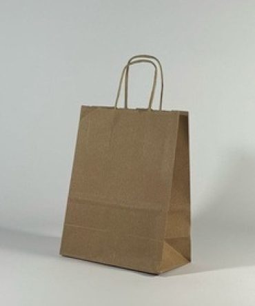 BOLSA KRAFT CUADRADA CON MANIJA